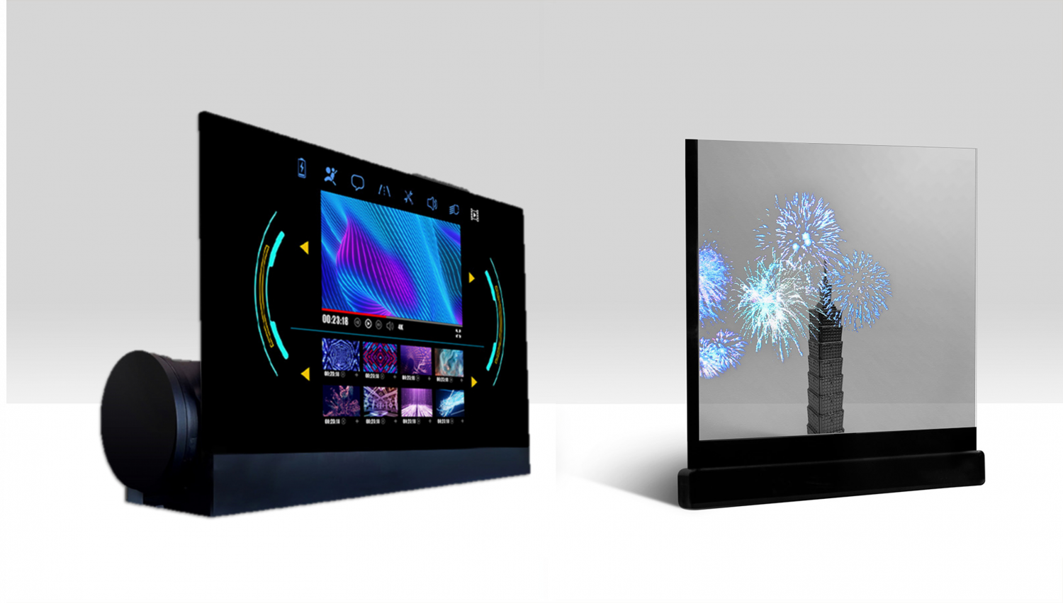 可卷式、折迭性、高透明